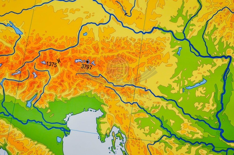 Europa ogólnogeograficzna (do ćwiczeń) 1:3 250 000 Mapa w ramie Nowa Era fragment 1