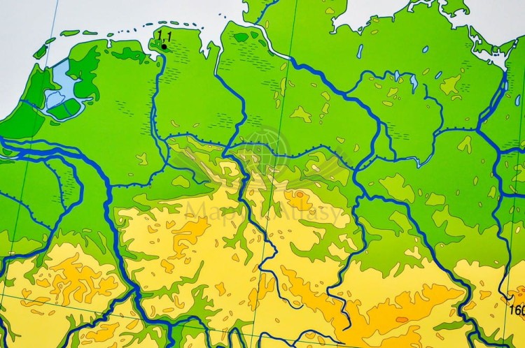 Europa ogólnogeograficzna (do ćwiczeń) 1:3 250 000 Mapa w ramie Nowa Era fragment 2