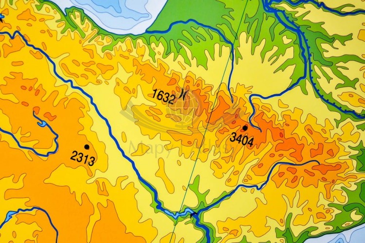 Europa ogólnogeograficzna (do ćwiczeń) 1:3 250 000 Mapa w ramie Nowa Era fragment 3
