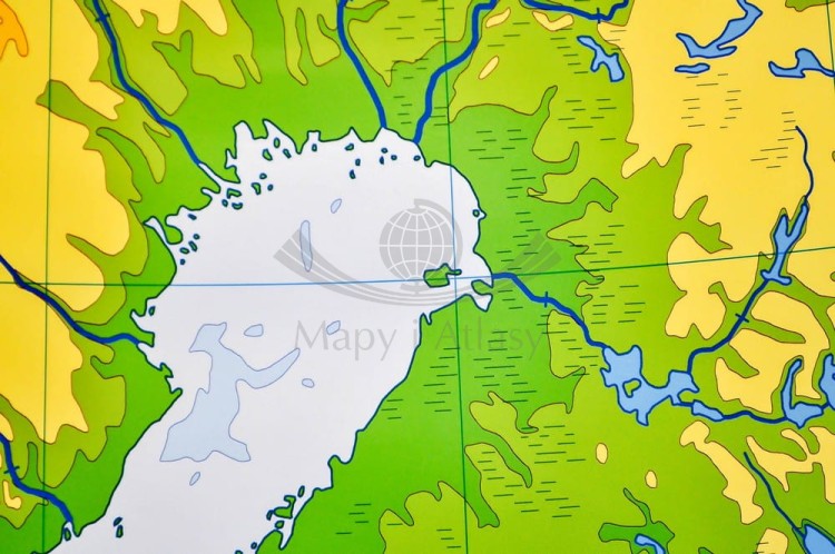 Europa ogólnogeograficzna (do ćwiczeń) 1:3 250 000 Mapa w ramie Nowa Era fragment 4