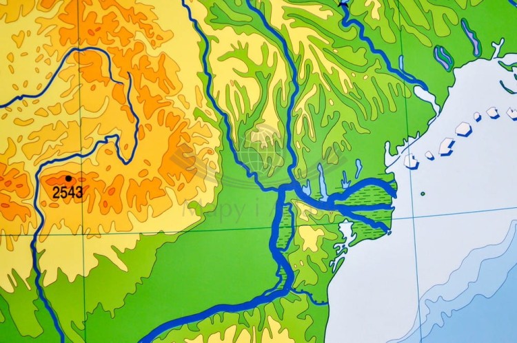 Europa ogólnogeograficzna (do ćwiczeń) 1:3 250 000 Mapa w ramie Nowa Era fragment 5