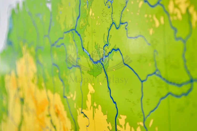 Europa ogólnogeograficzna (do ćwiczeń) 1:3 250 000 Mapa w ramie Nowa Era fragment 6
