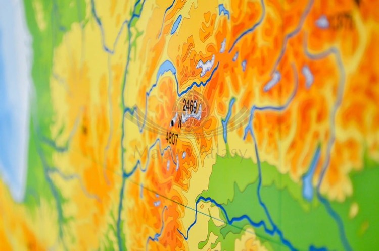 Europa ogólnogeograficzna (do ćwiczeń) 1:3 250 000 Mapa w ramie Nowa Era fragment 7