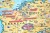 UE - strefa Shengen 1:4 000 000 Mapa w ramie Meridian fragment 1