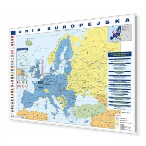 Unia Europejska 1:4 700 000 Mapa w ramie Piętka