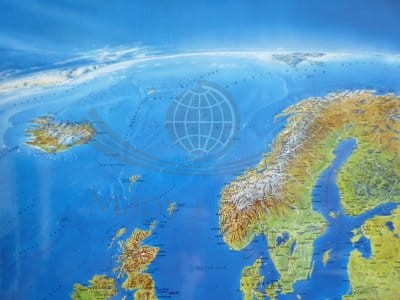 Europa panorama Mapa do wpinania Stiefel fragment 2