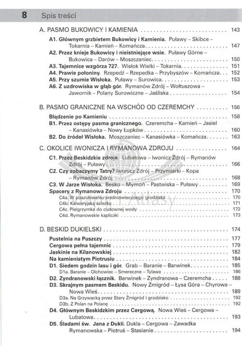 Beskid Niski. Przewodnik wydawnictwa Rewasz. Spis treści 2
