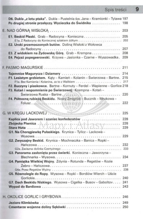 Beskid Niski. Przewodnik wydawnictwa Rewasz. Spis treści 3