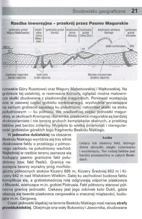 Beskid Niski. Przewodnik wydawnictwa Rewasz. Przykładowa strona 1