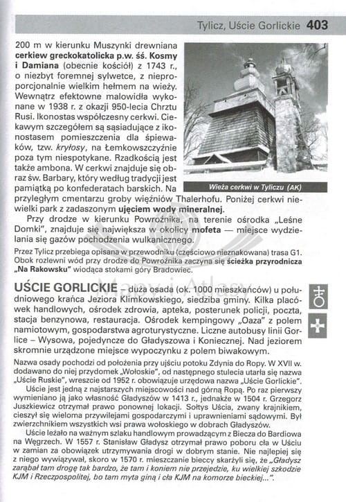 Beskid Niski. Przewodnik wydawnictwa Rewasz. Przykładowa strona 2