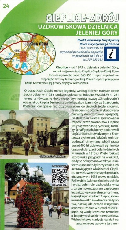 Jelenia Góra Przewodnik laminowany. Wydawnictwa Galileos.  Przykładowa strona 3