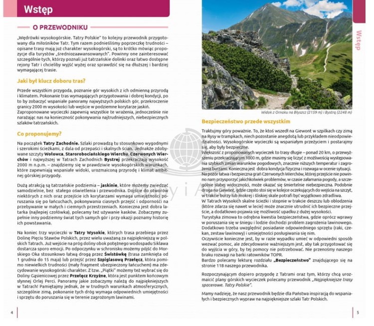 Tatry Polskie Wędrówki wysokogórskie Przewodnik  Compass przykładowa strona