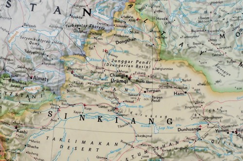 Azja 1:13 812 000. Mapa ścienna ekskluzywna. Wydawnictwo: National Geographic. Fragment 1