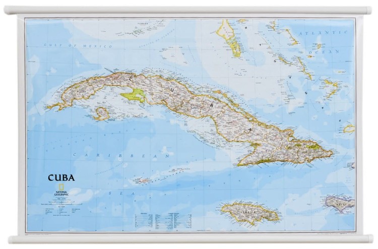 Kuba 1:1 500 000. Mapa ścienna wydawnictwa National Geographic