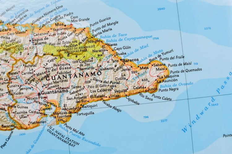 Kuba 1:1 500 000. Mapa ścienna wydawnictwa National Geographic. Fragment 4