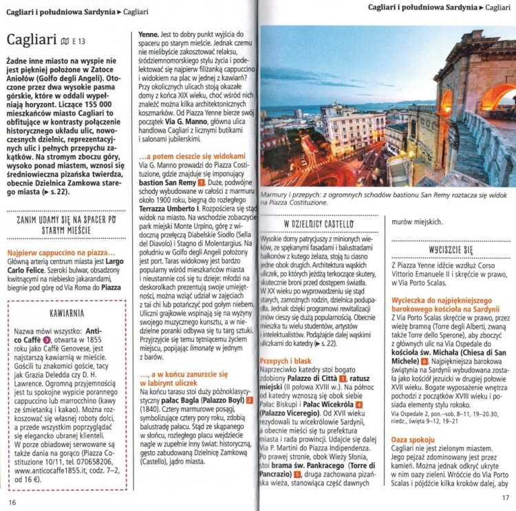 Sardynia Przewodnik z mapą Dumont przykładowa strona 2