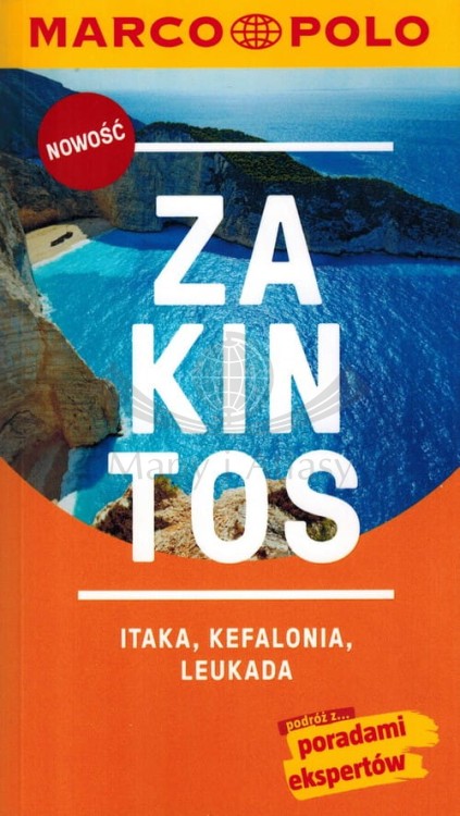 Zakintos Przewodnik z mapą w etui Marco Polo okładka