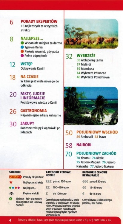 Kenia Przewodnik z mapą w etui Marco Polo spis treści 1