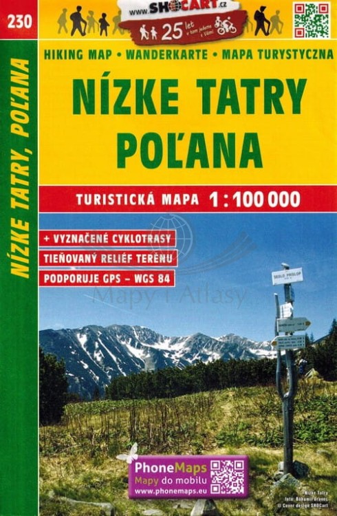 Niskie (Niżne) Tatry, Polana Mapa turystyczna 230 Shocart okładka