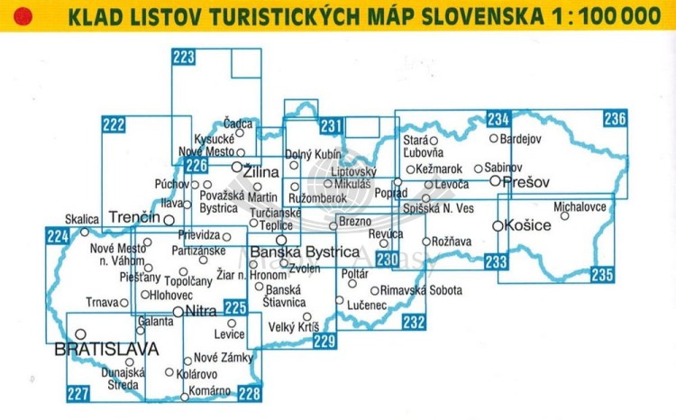 Niskie (Niżne) Tatry, Polana Mapa turystyczna 230 Shocart publikacje