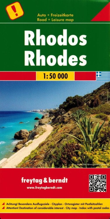Rodos Mapa samochodowo-turystyczna Freytag & Berndt okładka