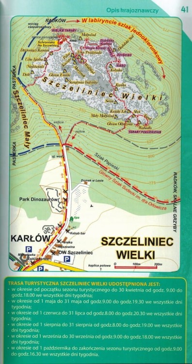 Góry Stołowe i Adrszpasko Teplickie Skały. Ilustrowany przewodnik z mapami wydawnictwa Galileos. Przykładowa strona 2