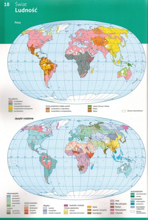 Atlas geograficzny wydawnictwa Demart. Przykładowa strona 2