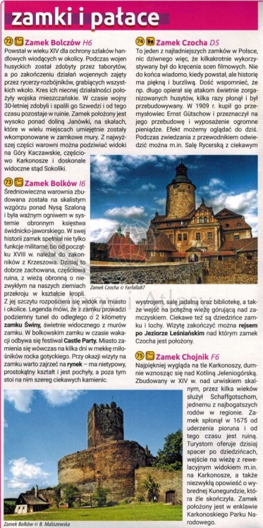 Dolnośląskie Mapa atrakcji turystycznych Compass informator