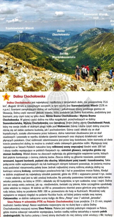 Tatry Polskie Schematy szlaków turystycznych Gauss. Informator