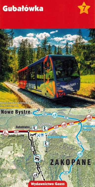 Tatry Polskie. Laminowane schematy szlaków turystycznych wydawnictwa Gauss. Mapa 7  - okładka