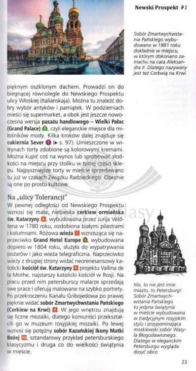 Petersburg Przewodnik z mapą Dumont przykładowa strona 2