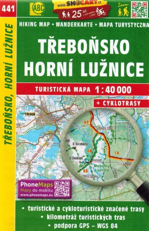Trebonsko, Horni Luznice. Mapa turystyczna 441 wydawnictwa Shocart. Okładka