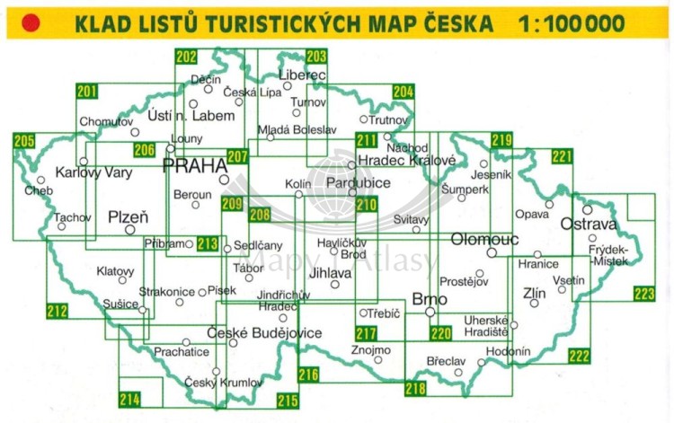 Góry Kruszne, Rudawy / Krusne Hory. Mapa turystyczna 201 wydawnictwa Shocart. Inne publikacje