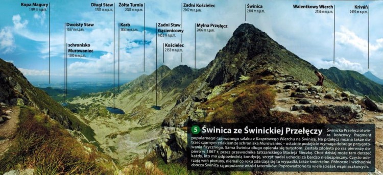 Tatry 1:28 000. Laminowana mapa panoramiczna wydawnictwa ExpressMap. Przykładowa panorama