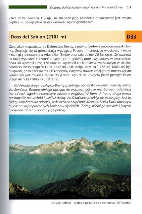 Dolomity tom III. Brenta i Jezioro Garda. Przewodnik wydawnictwa Sklep Podróżnika. Przykładowa strona 1