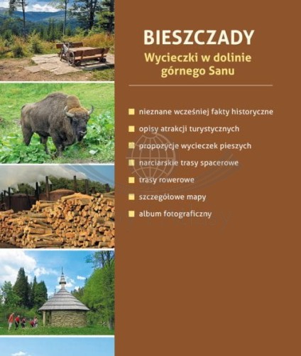 Bieszczady. Wycieczki w dolinie górnego Sanu. Przewodnik turystyczny wydawnictwa Compass. Okładka tył
