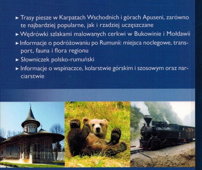 Góry Rumunii. Tom II. Przewodnik wydawnictwa Sklep Podróżnika. Okładka tył