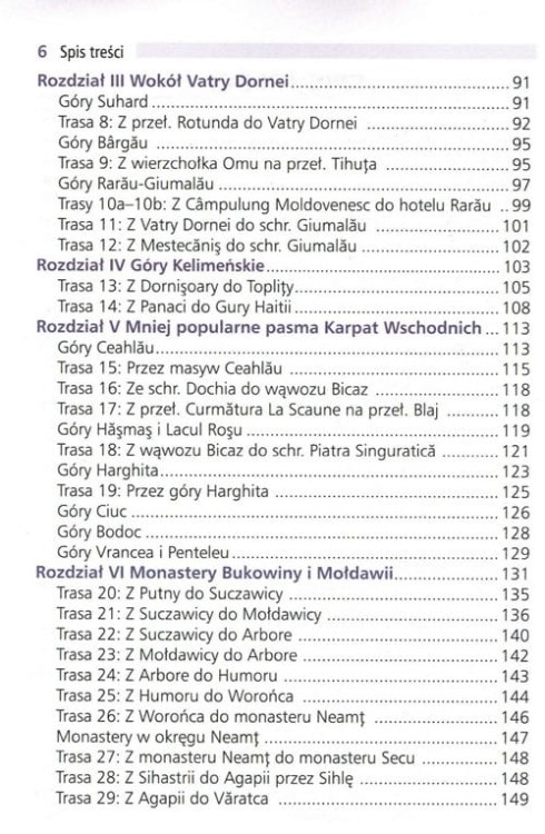 Góry Rumunii. Tom II. Przewodnik wydawnictwa Sklep Podróżnika. Spis treści 2