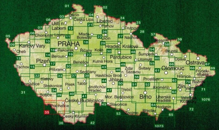 Szumawa / Sumava, Trojmezi, Plane. Mapa turystyczna 35 wydawnictwa Shocart. Publikacje