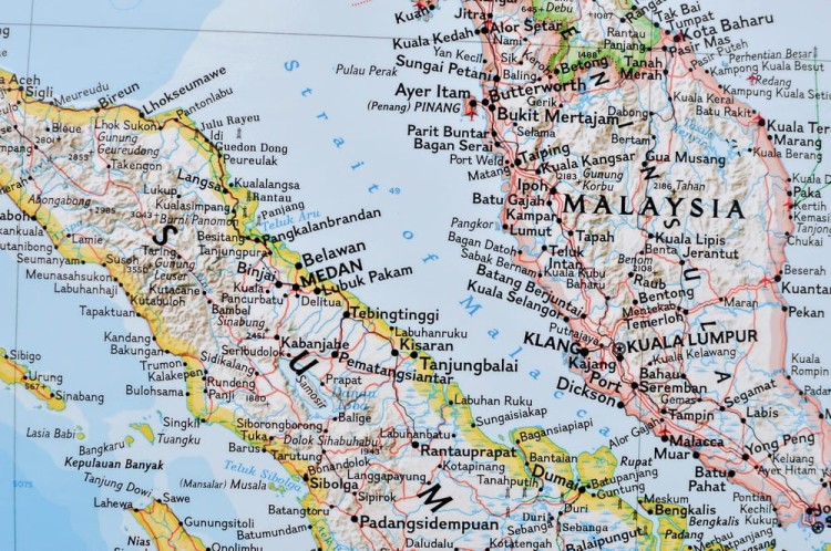 Azja południowo-wschodnia 1:6 497 000. Mapa polityczna w wersji magnetycznej. Wydawnictwo: National Geographic. Fragment 2