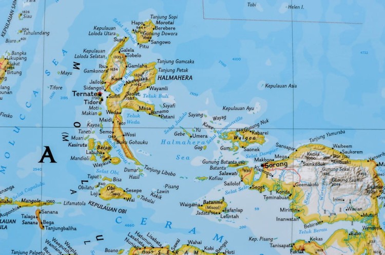 Azja południowo-wschodnia 1:6 497 000. Mapa polityczna w wersji magnetycznej. Wydawnictwo: National Geographic. Fragment 3