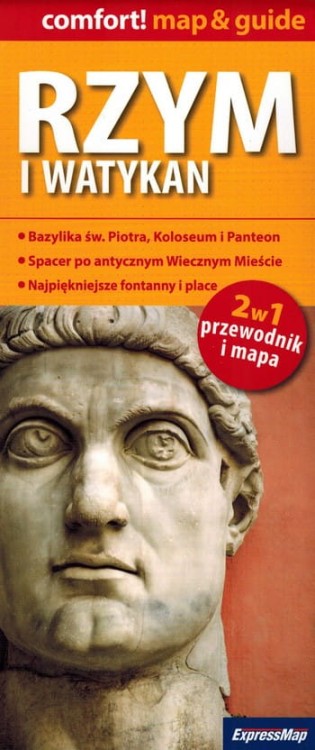 Rzym i Watykan. Laminowana mapa / Plan miasta + Miniprzewodnik wydawnictwa ExpressMap. Okładka