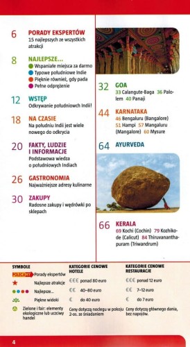 Indie południowe. Przewodnik z mapą w etui wydawnictwa Marco Polo. Spis treści 1