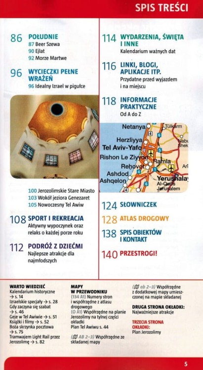 Izrael. Przewodnik z mapą w etui wydawnictwa Marco Polo. Spis treści 2