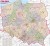 Polska 1:350 000. Mapa ścienna okręgów wyborczych. Całość