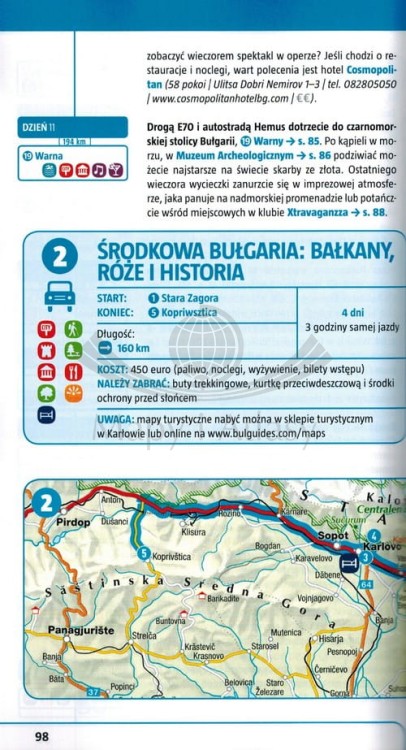 Bułgaria. Przewodnik wydawnictwa Marco Polo. Przykładowa strona 4