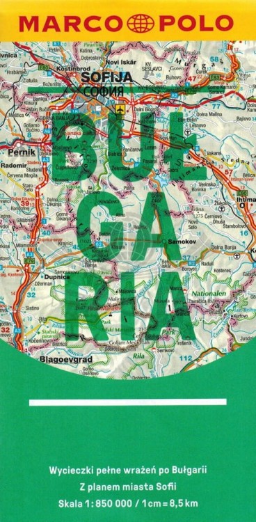 Bułgaria. Przewodnik wydawnictwa Marco Polo. Mapa - okładka