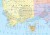 Australia. Fototapeta samoprzylepna. Mapa polityczna. Fragment 1