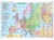 Europa po 1945 roku. Fototapeta samoprzylepna. Mapa. Całość