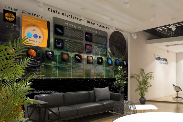 Układ Słoneczny. Fototapeta samoprzylepna. Plansza edukacyjna. Przykład